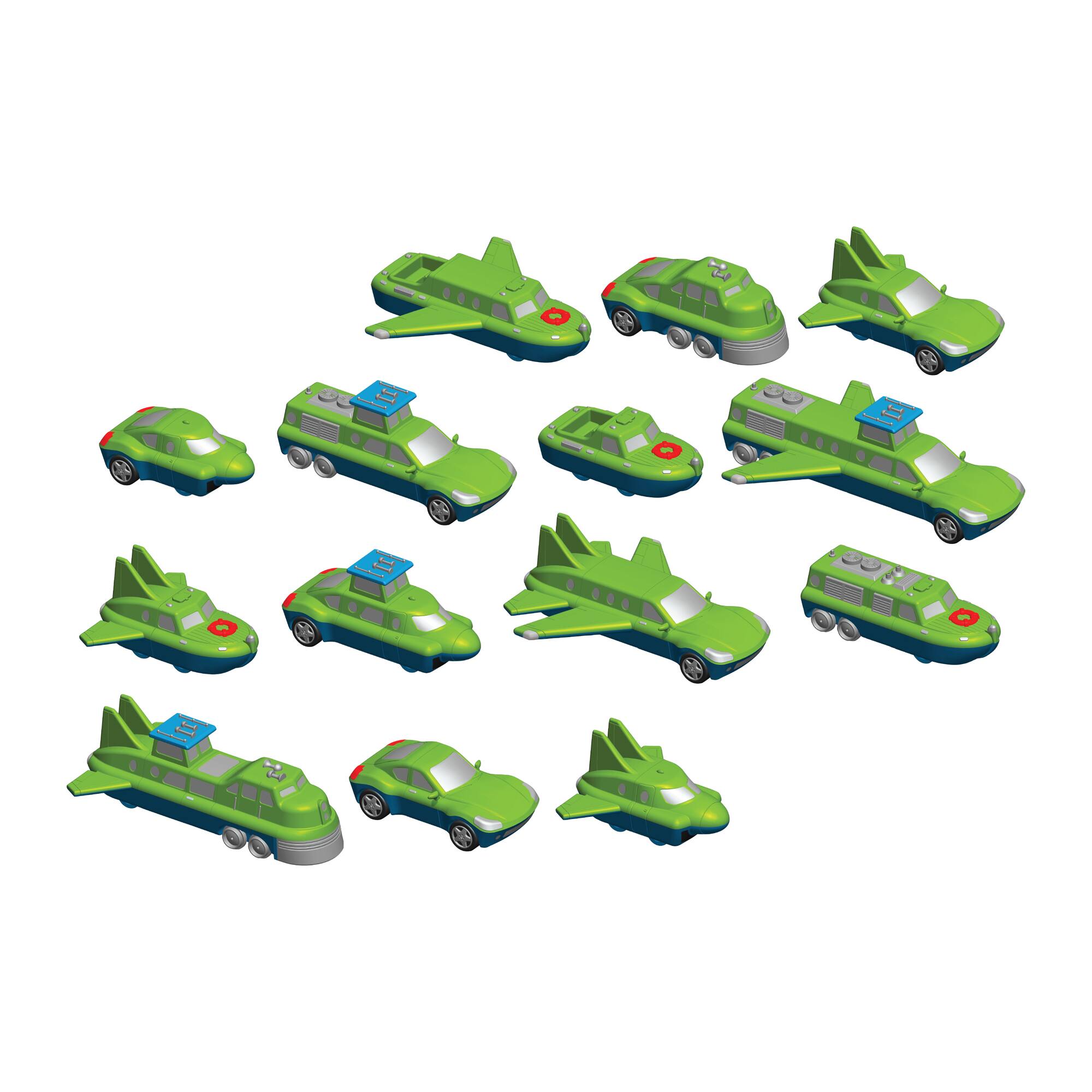 Magnetic Mix or Match Vehicles Set No.1
